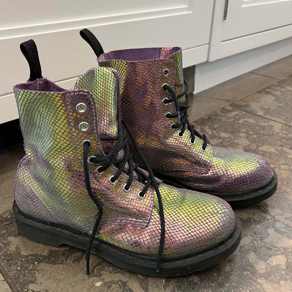 Dr Martens Pascal Metallic Boots US size  10 UK 8 EU 42